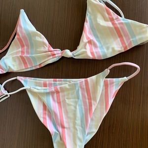 Tobi striped bikini
